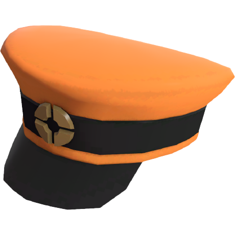 Epic Eric's logo, of an orange cap with the Team Fortress 2 logo displayed at the front.